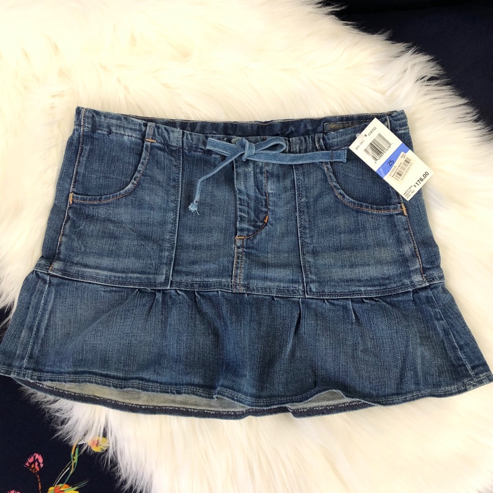 Y2K Citizens of Humanity Drawstring Mini Skirt